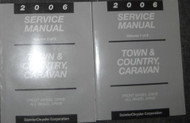 2006 DODGE CARAVAN MINI & CHRYSLER TOWN & COUNTRY Service Shop Manual SET OEM 2V