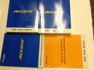2006 Hyundai ACCENT Service Shop Repair Manual Set W Transaxle & Electrical EWD