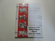 2006 Suzuki Motorcycle & ATV Wiring Diagram Manual Models K6 FACTORY OEM BOOK 06
