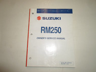 2006 Suzuki RM250 RM 250 Owners Service Shop Repair Workshop Manual NEW FACTORY 