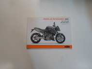 2007 KTM 990 Super Duke 990 Super Duke R Owners Manual SPANISH FACTORY OEM DEAL