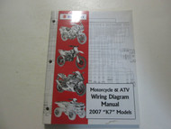 2007 Suzuki Motorcycle & ATV Wiring Diagram Manual Models K7 FACTORY OEM BOOK 07