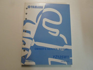 2007 Yamaha YZ125W1 Owners Service Repair Workshop Shop Manual FACTORY OEM 07 x