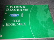 2008 Ford Edge Lincoln MKX Electrical Wiring Diagram Diagrams Manual EWD OEM
