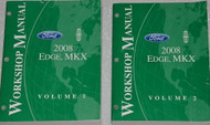 2008 Ford Edge Lincoln MKX Service Shop Manual SET W Electrical Wiring Diagram 