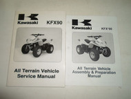 2007 Kawasaki KFX 90 All Terrain Vehicle ATV Service Repair Manual 2 VOL SET OEM