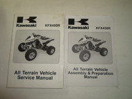 2008 Kawasaki KFX450R All Terrain Vehicle ATV Service Shop Repair Manual NEW Set