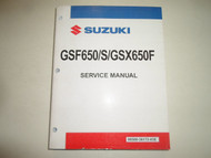 2008 Suzuki GSF650 S GSX650F Service Repair Shop Manual MINOR STAINS OEM 1ST EDI