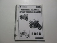 2008 Suzuki New Model Technical Update Seminar Manual FACTORY OEM BOOK 08 DEAL