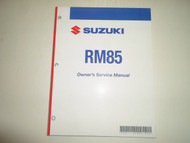 2008 Suzuki RM85 Owners Service Manual STAINED FACTORY OEM BOOK 08 DEALERSHIP 