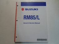 2008 Suzuki RM85/L Owners Service Manual MINOR STAINS FACTORY OEM BOOK 08 DEAL 