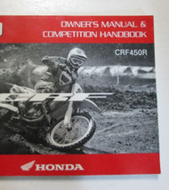 2009 HONDA CRF450R MOTORCYCLE Owners Manual Competition Handbook NEW FACTORY