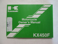 2009 Kawasaki KX450F Motorcycle Owner's Manual KAWASAKI OEM OWNERS 09 USED x