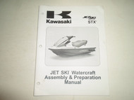2009 Kawasaki STX Jet Ski Watercraft Assembly & Preparation Manual STAINED OEM 