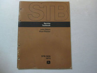 John Deere Plow-Planter Service Textbook STB-180A 1973 DEERE USED Plow-Planter
