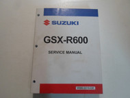 2009 Suzuki GSX-R600 Service Repair Shop Workshop Manual FACTORY NEW