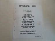 2009 Yamaha Rhino 700 FI Supplementary Service Manual FACTORY OEM BOOK 09 x