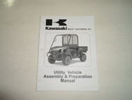 2008 Kawasaki MULE 3010 DIESEL 4x4 Utility Vehicle Assembly & Preparation Manual