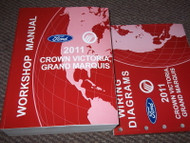 2011 FORD CROWN VICTORIA Service Shop Repair Workshop Manual Set W EWD OEM