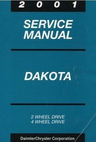 2001 Dodge Mopar DAKOTA TRUCK Service Repair Shop Workshop Manual OEM 2001