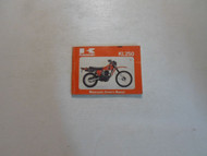 1979-1980 Kawasaki KL250 Motorcycle Owners Booklet Manual FACTORY 79 80 x