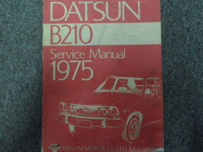 1975 Datsun B210 Service Repair Shop Workshop Manual OEM Book Factory x
