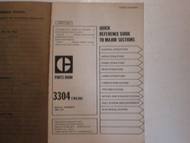 Caterpillar 3304 Engine Parts Book Serial Numbers 78P1-UP WATER DAMAGE USED OEM 