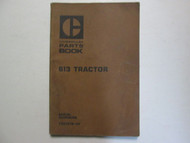 Caterpillar 613 Tractor Parts Book 71M1378-UP WATER DAMAGED USED OEM