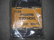 1958 FORD TRUCK TRUCKS Service Shop Repair Workshop Manual NEW