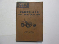 Caterpillar 922 Traxcavator Parts Book 94A1 To 94A3929 CATERPILLAR USED OEM x
