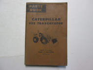 Caterpillar 922 Traxcavator Parts Book 94A1 To 94A3929 CATERPILLAR USED OEM x