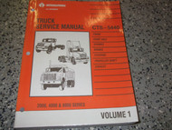 1993 1994 International TRUCK CTS 5440 2000 4000 8000 Service Shop Repair Manual
