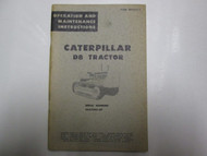 Caterpillar D8 Tractor Operation And Maintenance Instructions 46A3044-UP USED 