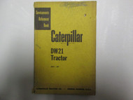 Caterpillar DW21 Tractor Servicemen's Reference Book 8W1-UP CATERPILLAR USED OEM