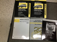 2001 TOYOTA HIGHLANDER SUV TRUCK Service Shop Repair Manual Set W EWD + EXTRAS