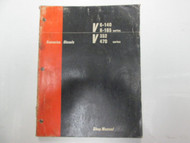 Cummins Diesels V 6-140 8-185 Series V 352 470 Series Shop Manual 983598-C USED 