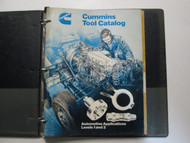 Cummins Service Tools Catalog Automotive Applications Levels 1 & 2 + Pats Book 