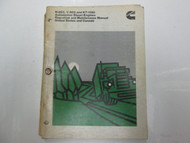 Cummnins N-855 V-903 And KT-1150 Diesel Engines Operation & Maintenance Manual  