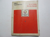 Detroit Diesel Allison Transmissions VH VS Series Service Manual USED OEM