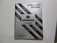 International S-Series Bus Paystar 9370 8300 CO-9670 COF-5870 Operators Manual