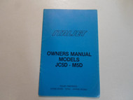 Italjet Models JC5D M5D Owners Manual Junior Motorcycles FACTORY OEM 