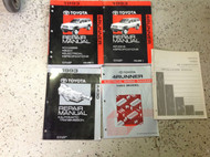 1993 TOYOTA 4RUNNER 4 RUNNER Service Shop Repair Manual Set W EWD + TRANSAXLE +