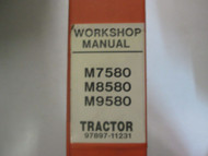 Kubota M7580 M8580 M9580 Tractor Workshop Manual BINDER 97897-11231 USED OEM