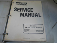 Mercury Outboards Service Manual Binder 4 102 CC Sail power 90-17308