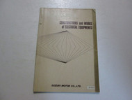 Suzuki Constructions & Works of Electrical Equipment Manual STAINED WORN FACTORY