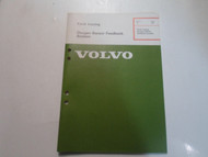 Volvo Fault Tracing Oxygen Sensor Feedback System Manual Section 2 Group 24 OEM