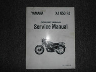Yamaha XJ650RJ XJ650G Service Shop Repair Manual NEW FACTORY XJ 650 RJ x