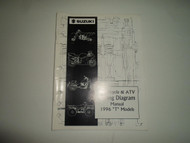 1996 Suzuki Motorcycle & ATV Wiring Diagram Manual T Models FACTORY MINOR STAINS