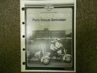 1997 Harley Davidson Police Models Parts Catalog Supplement Manual NEW 1997