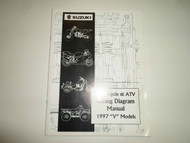 1997 Suzuki Motorcycle & ATV Wiring Diagram Manual V Models FACTORY MINOR STAINS